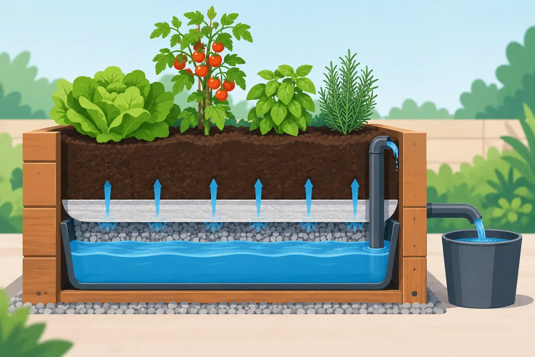 How to Fit Wicking Overflow Into a Garden Bed