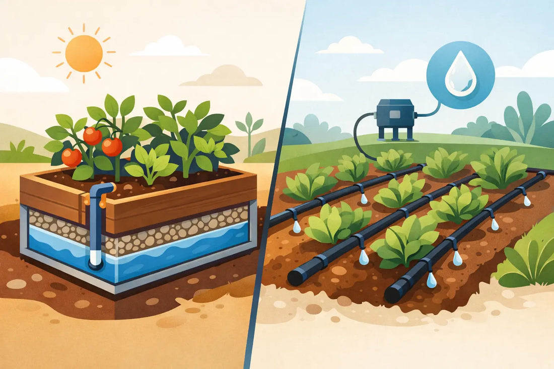 Wicking Beds Versus Drip Irrigation Compared
