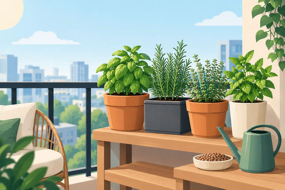 How to Grow Herbs on Balconies With Less Water